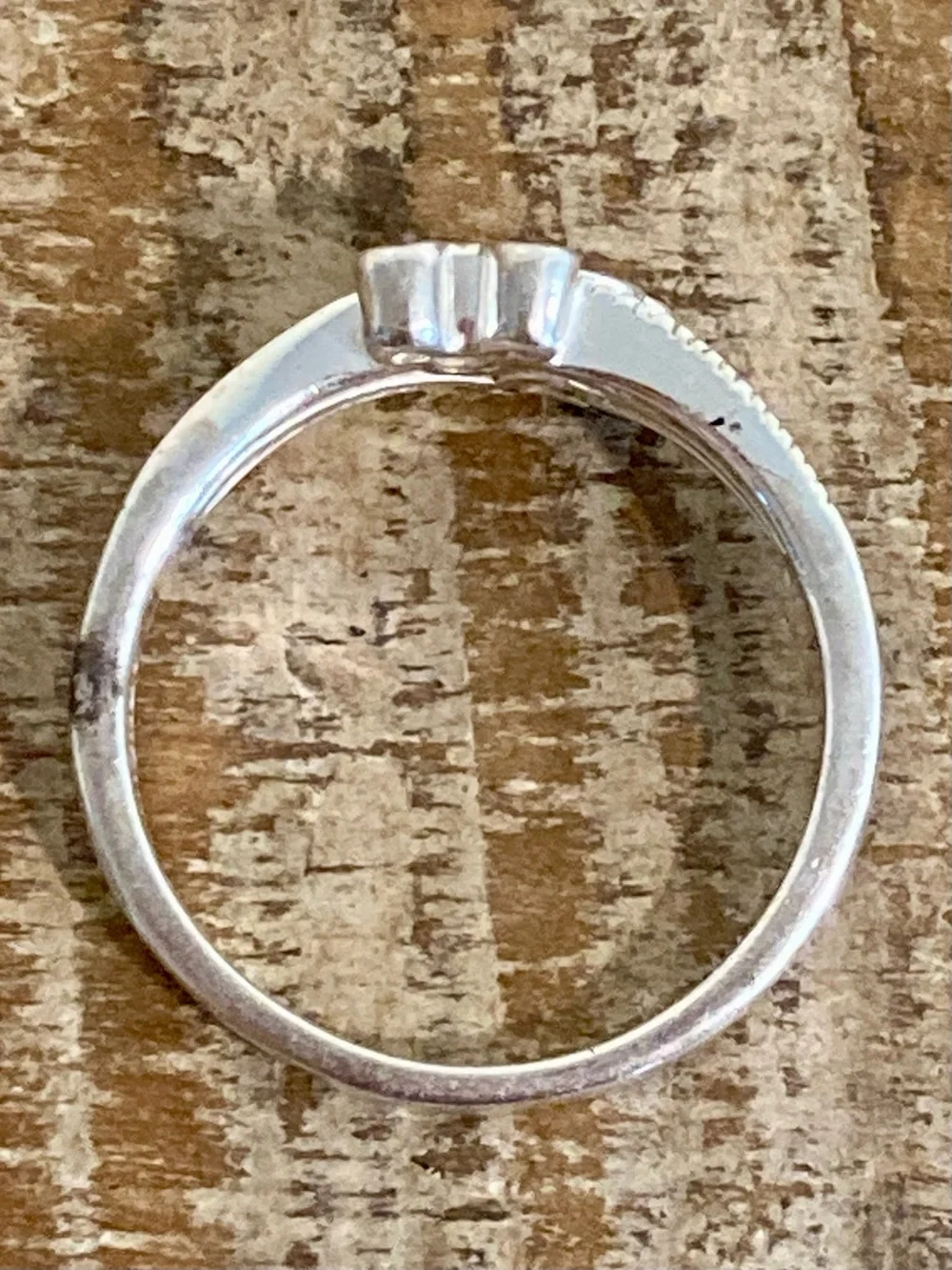 Sterling Silver 925 Disney Mickey Mouse Ring Clear Gem Size 8